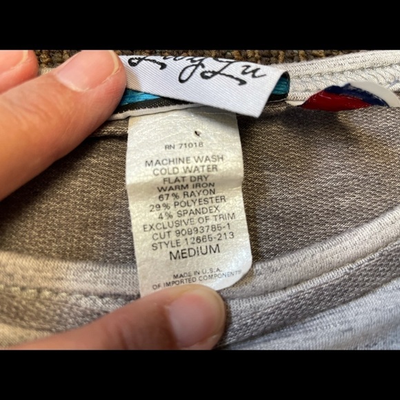 Livy Lu Boutique Brand Long Sleeve Light weight active casual comfy, sz M, New - Picture 3 of 4